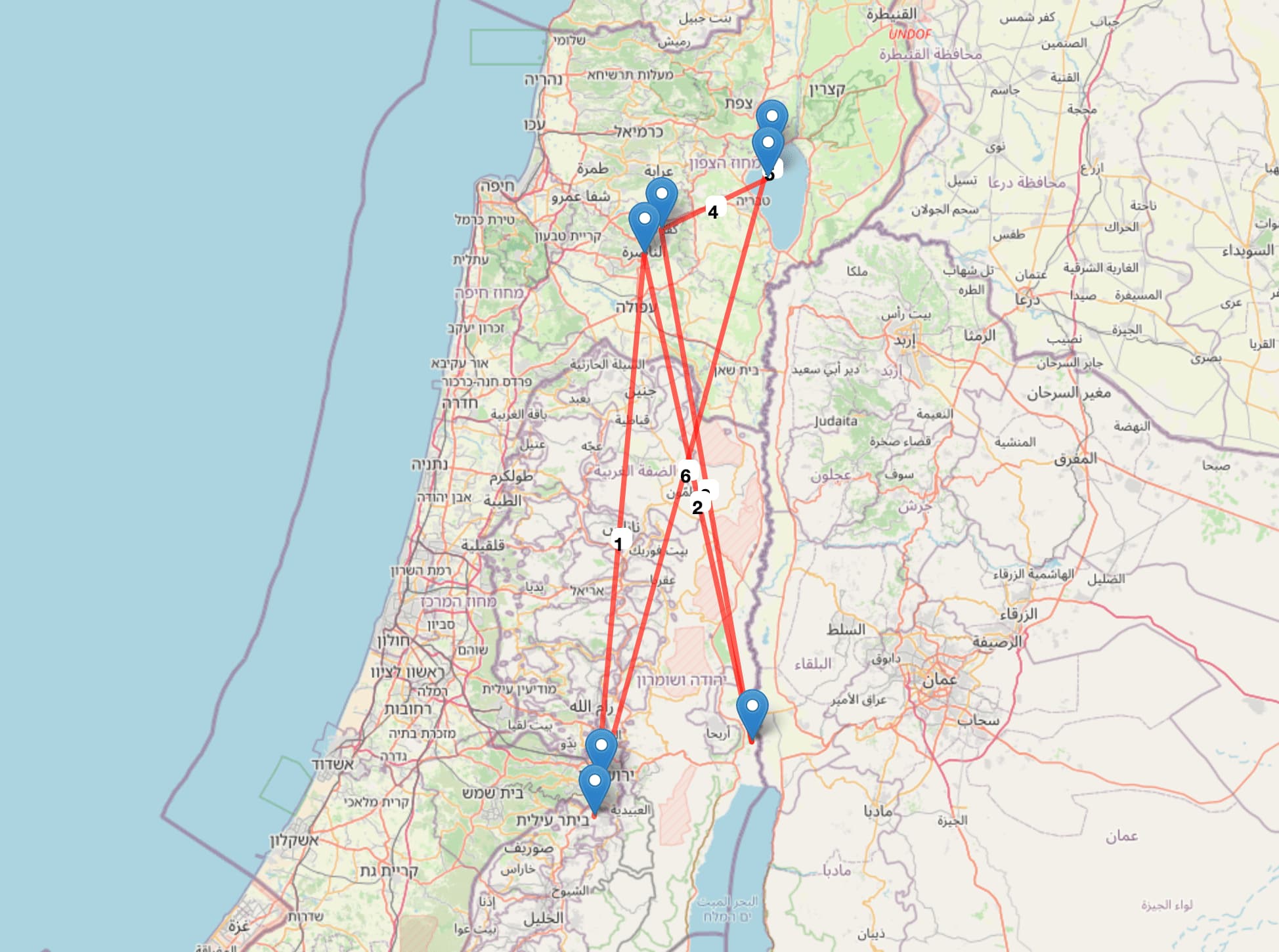 The Journeys of Jesus
